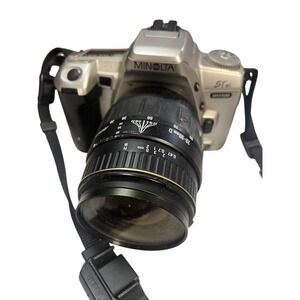 Minolta Maxxum ST SI 35mm SLR Film Camera 28-90 mm Lens Included Not Tested